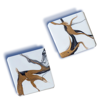 White Gold Neutral Coasters