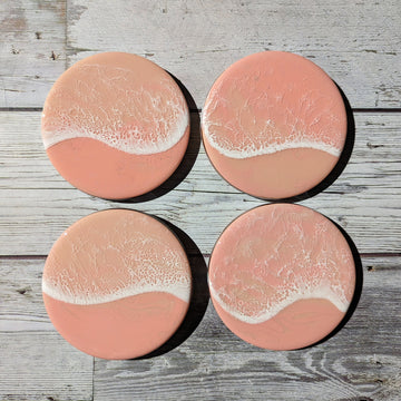 Coral Nude Coaster Set